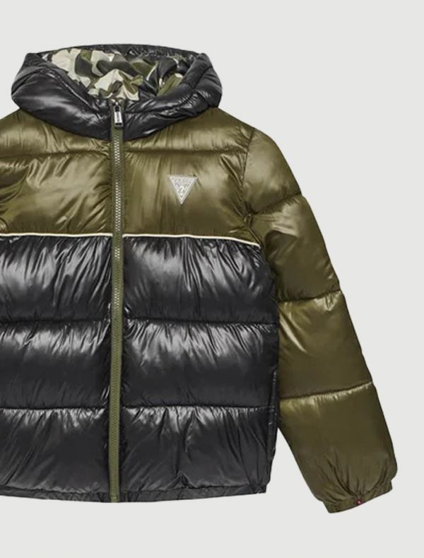 Giaccone imbottito Guess - nero verde
