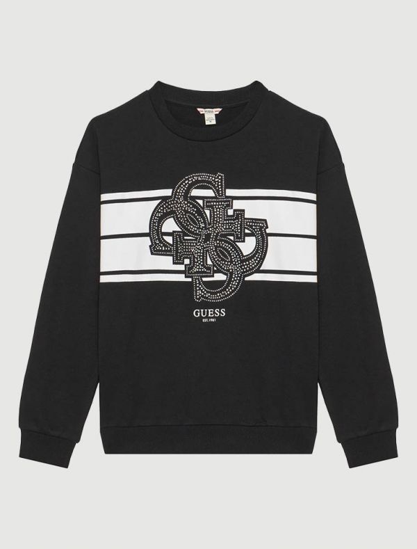 Maglia in felpa Guess - black