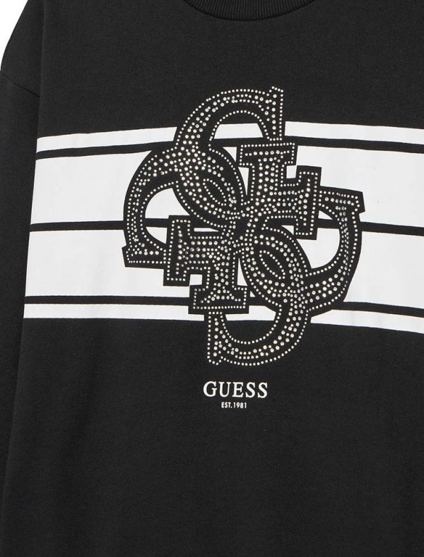 Maglia in felpa Guess - black