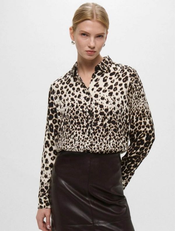 Camicia manica lunga Emme - cammello