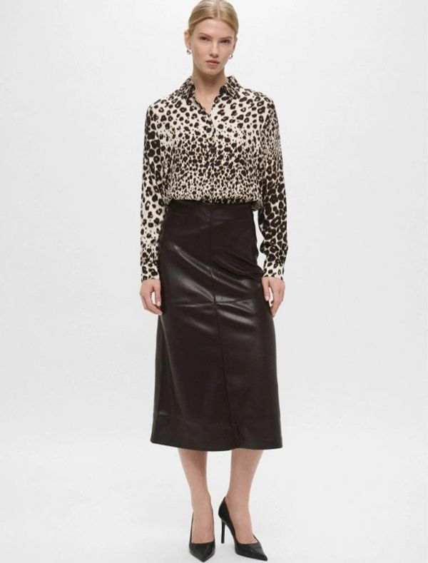 Camicia manica lunga Emme - cammello