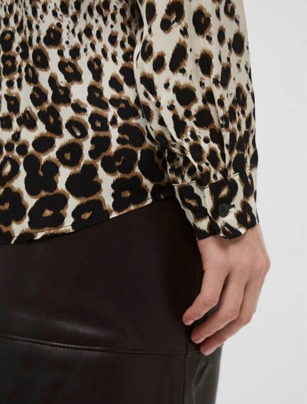 Camicia manica lunga Emme - cammello