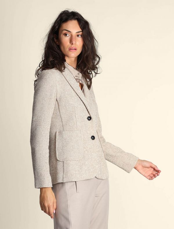 Giacca Emme - beige bianco