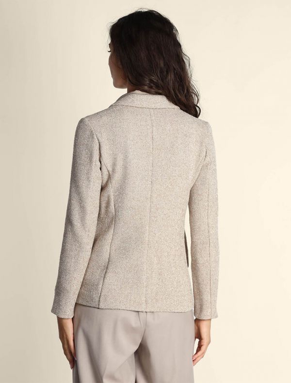 Giacca Emme - beige bianco