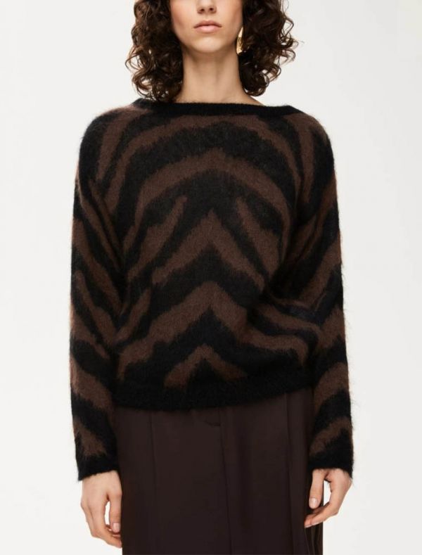 Pullover manica lunga Iblues - nero moro