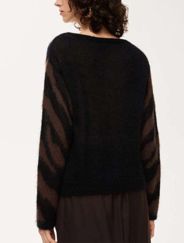Pullover manica lunga Iblues - nero moro