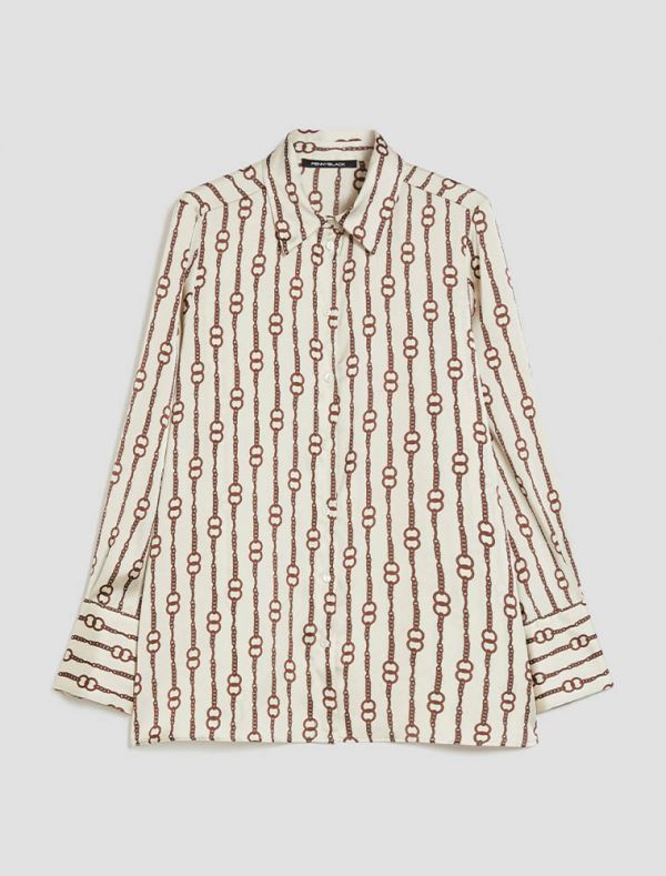Camicia manica lunga Pennyblack - beige marrone
