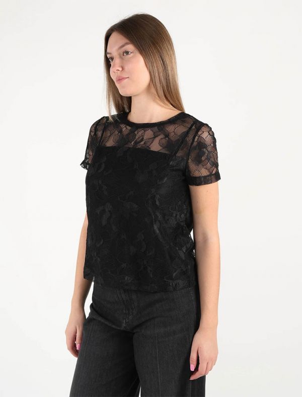 Camicia manica corta Pennypink - nero