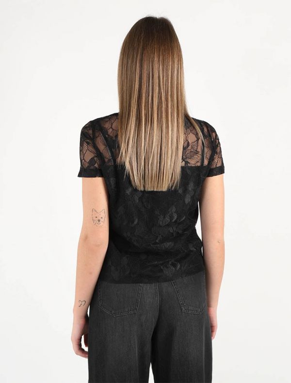 Camicia manica corta Pennypink - nero