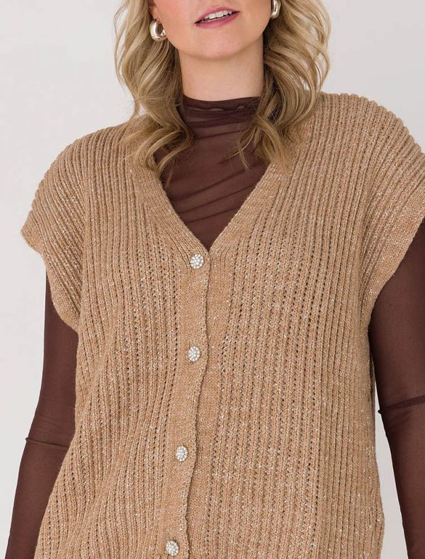 Pullover senza maniche Kocca - miele