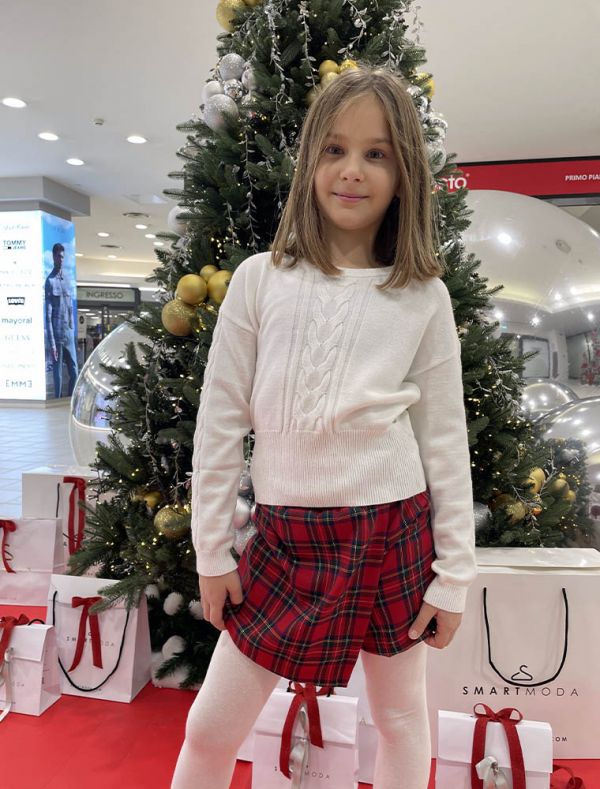 Pullover manica lunga Kocca - panna