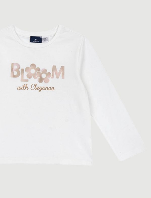 T-shirt manica lunga Chicco - panna