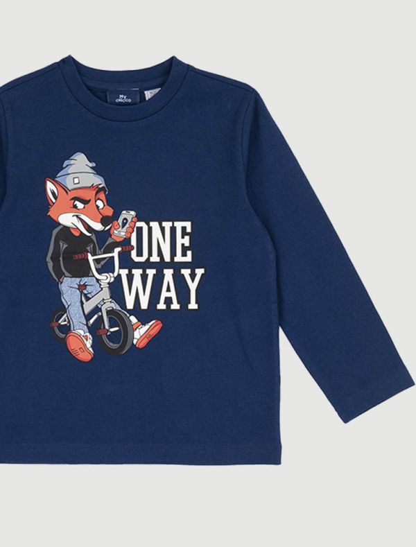 T-shirt manica lunga Chicco - bluette