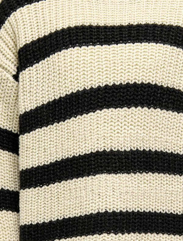 Pullover manica lunga Only - bianco nero