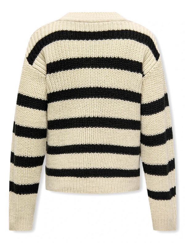 Pullover manica lunga Only - bianco nero