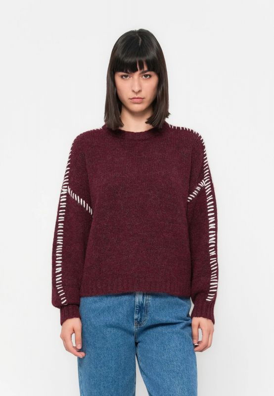 Pullover manica lunga Jdy - bordeaux