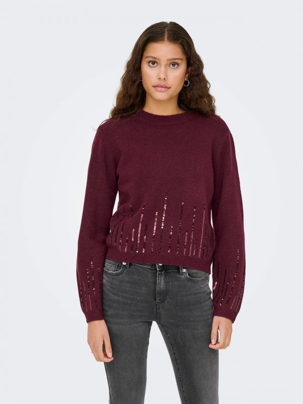 Pullover manica lunga Jdy - marrone
