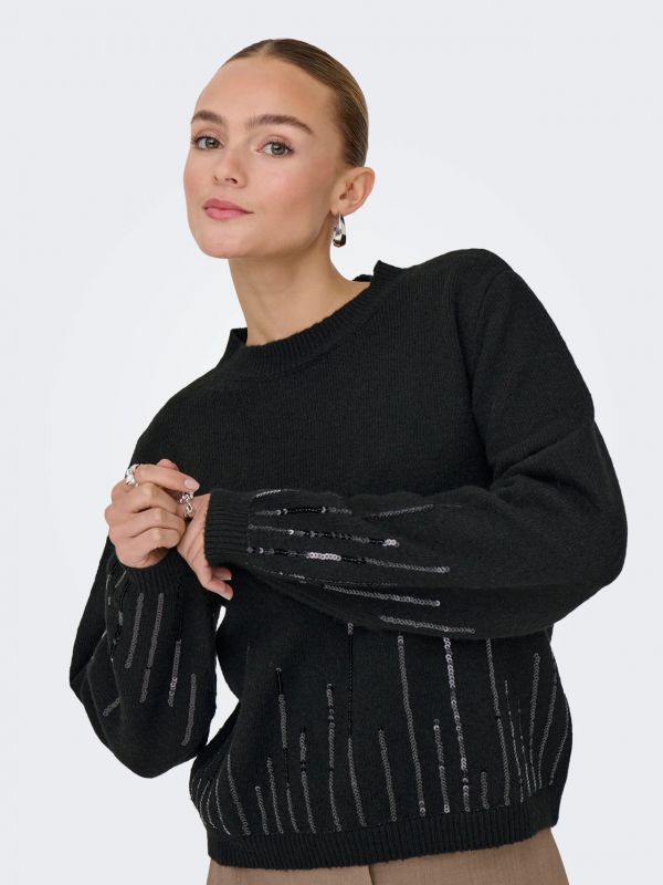 Pullover manica lunga Jdy - black