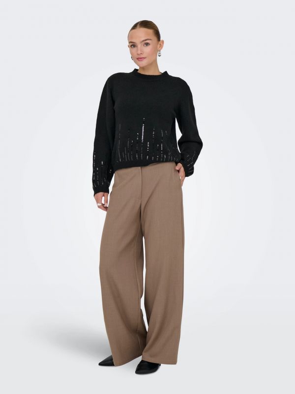 Pullover manica lunga Jdy - black