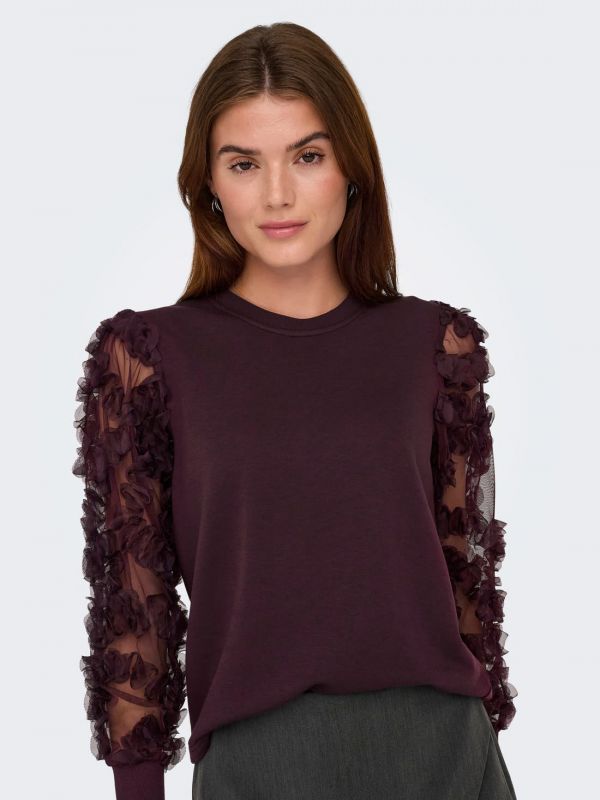 Maglia manica lunga Jdy - bordeaux