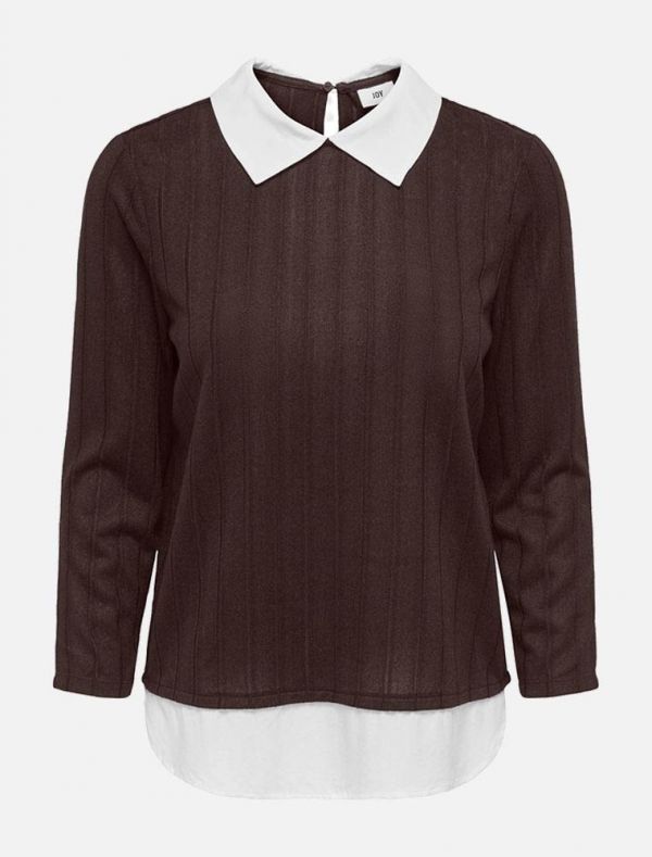 Maglia manica lunga Jdy - marrone