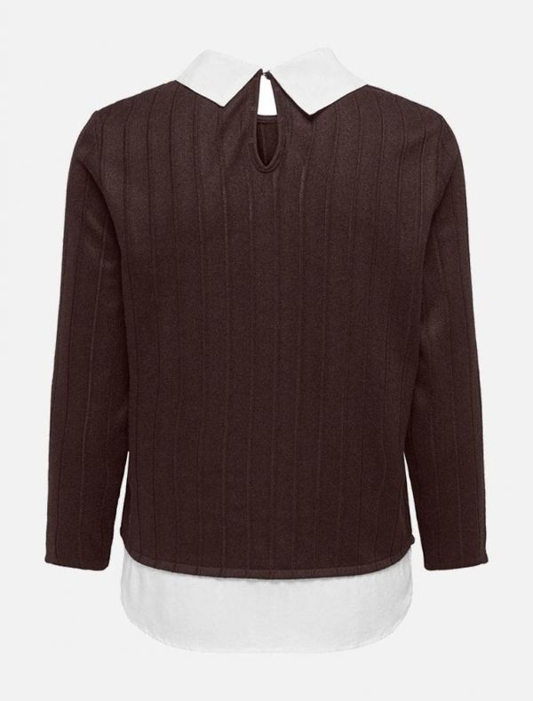 Maglia manica lunga Jdy - marrone