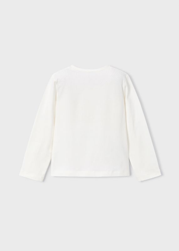 T-shirt manica lunga Mayoral - panna rosa