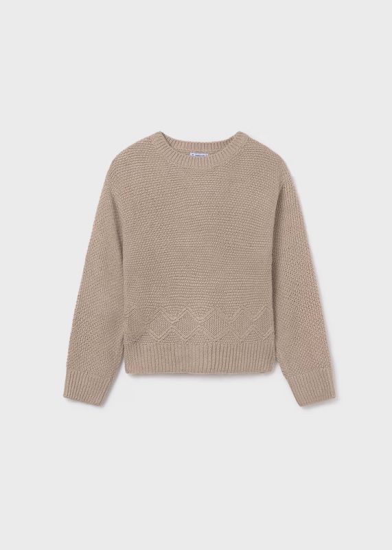 Pullover manica lunga Mayoral - sesamo