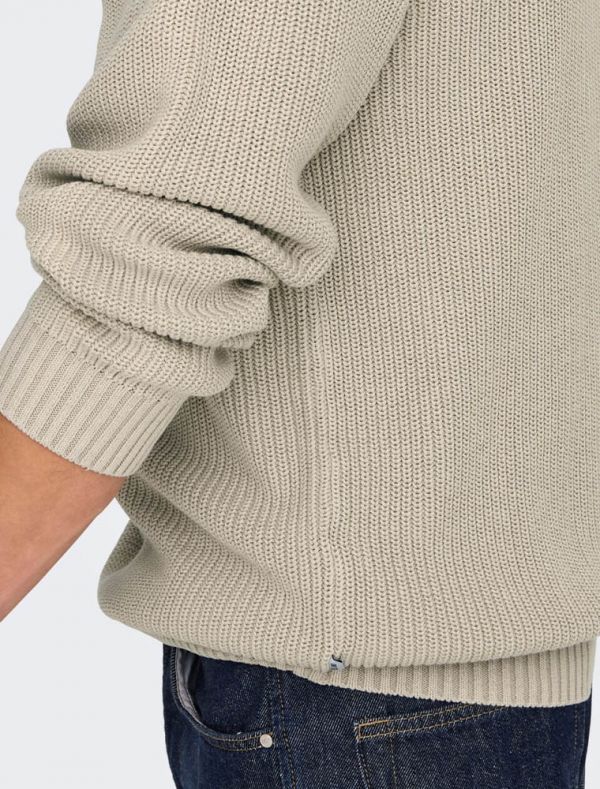 Maglia manica lunga Only & Sons - silver
