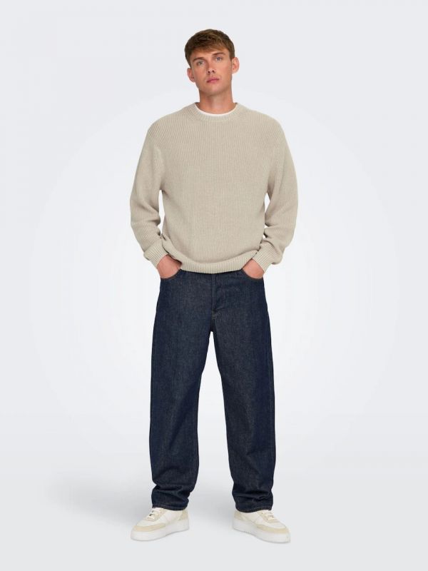 Maglia manica lunga Only & Sons - silver