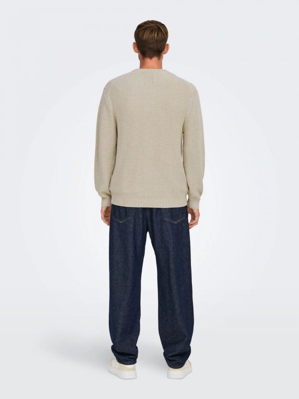 Maglia manica lunga Only & Sons - silver