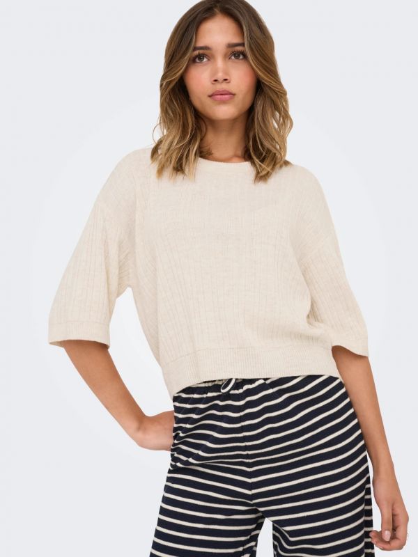 Maglia manica corta Only - pumice stone