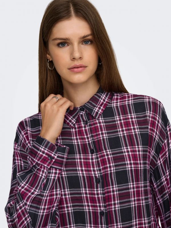 Camicia manica lunga Only - viola nero