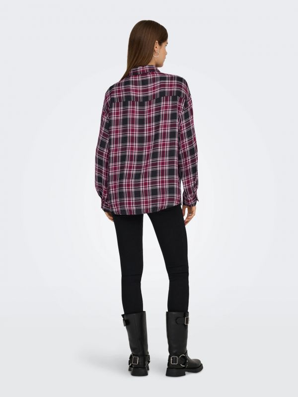 Camicia manica lunga Only - viola nero