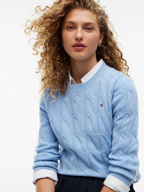 Maglia manica lunga Tommy Hilfiger - light blue