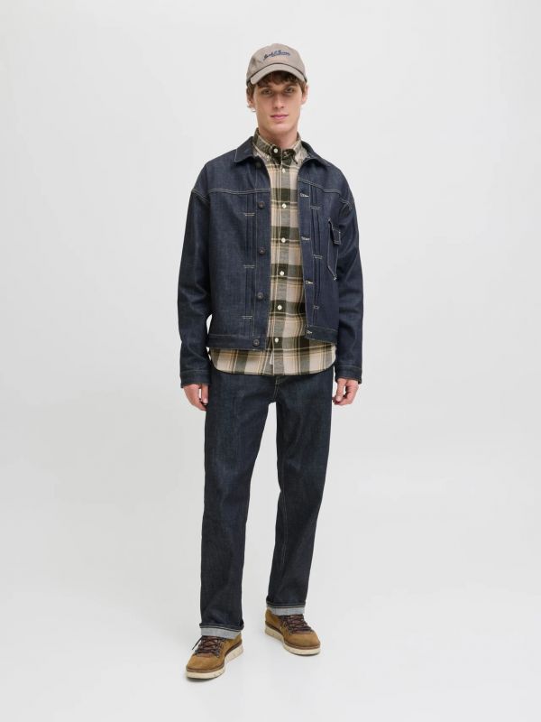 Camicia manica lunga flanella Jack & Jones - peat