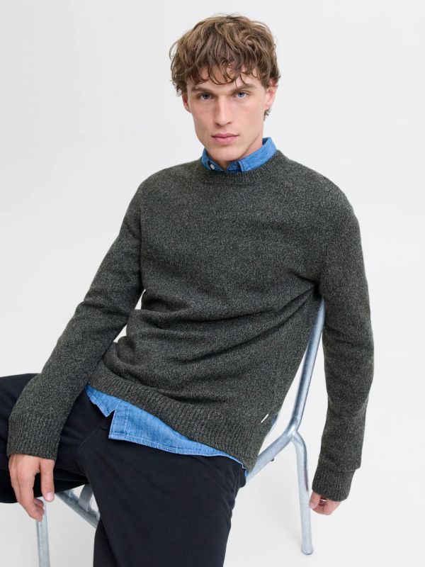 Maglia manica lunga casual Jack & Jones - black