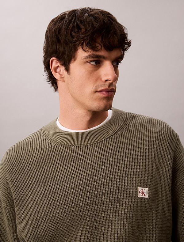 Maglia manica lunga Calvin Klein - dusty olive