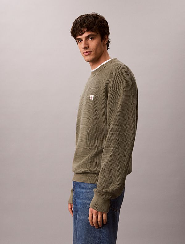 Maglia manica lunga Calvin Klein - dusty olive