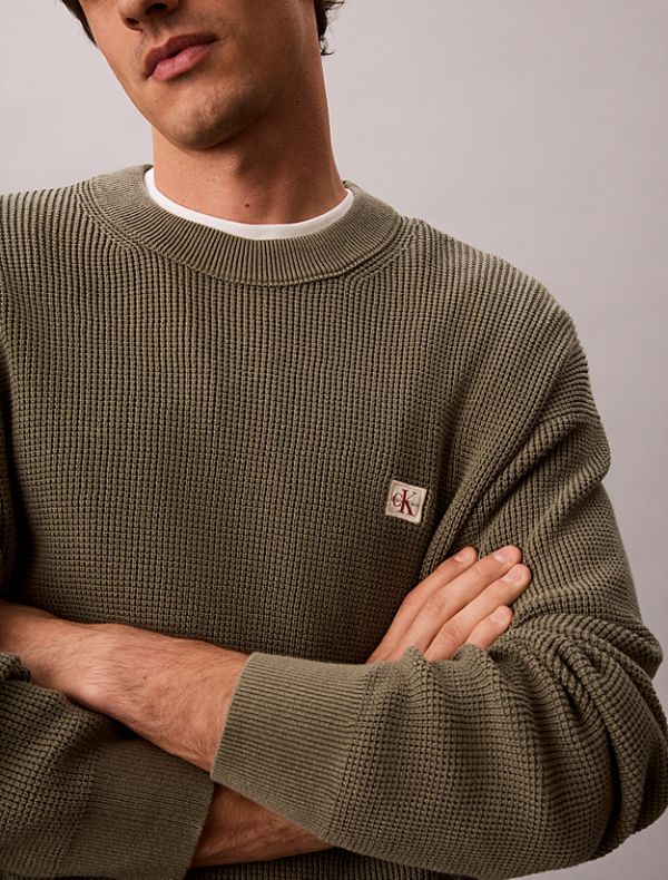 Maglia manica lunga Calvin Klein - dusty olive