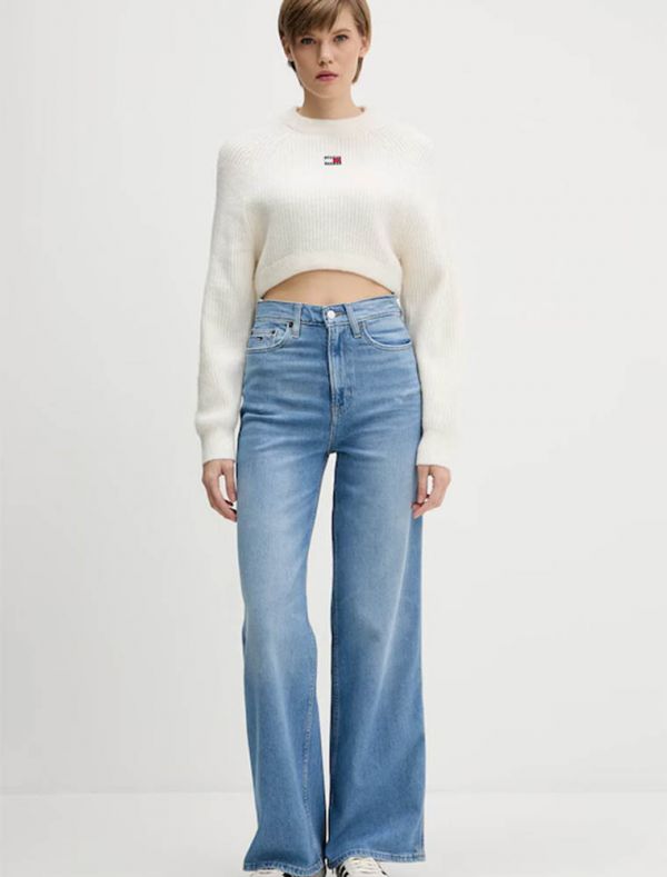 Pullover manica lunga Tommy Jeans - bianco