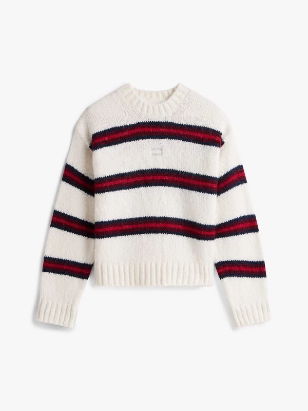 Pullover manica lunga Tommy Jeans - bianco