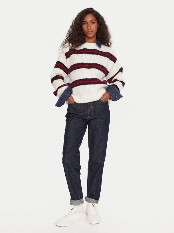 Pullover manica lunga Tommy Jeans - bianco