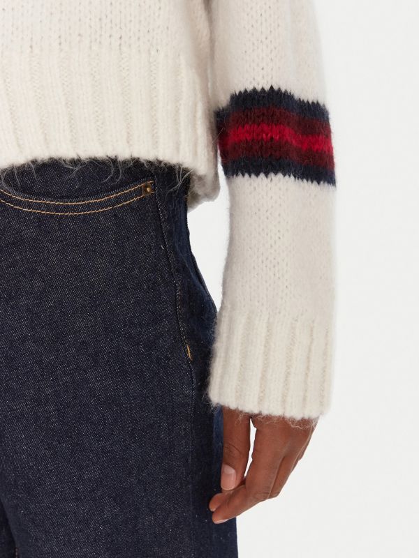 Pullover manica lunga Tommy Jeans - bianco