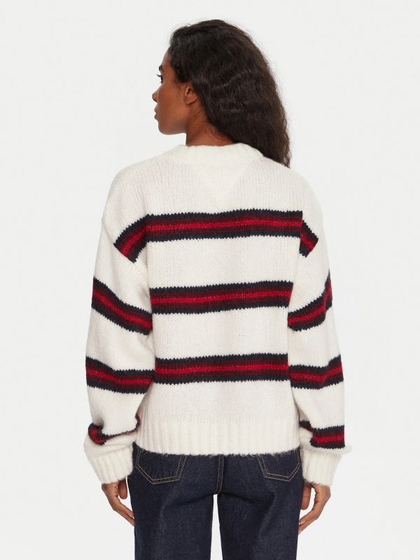 Pullover manica lunga Tommy Jeans - bianco