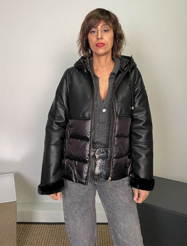 Giaccone montone Yes Zee - nero