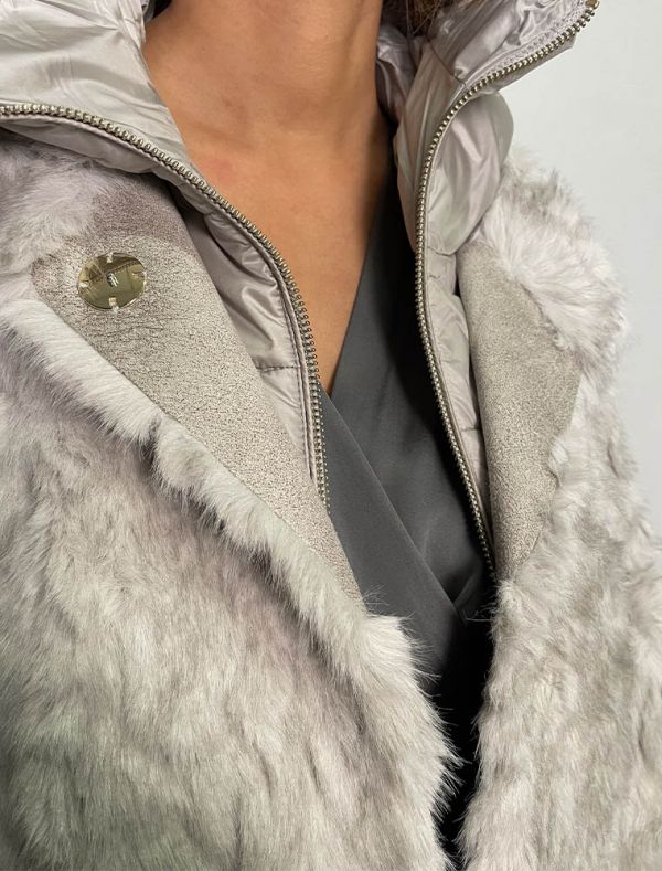 Pelliccia eco Yes Zee - grigio chiaro