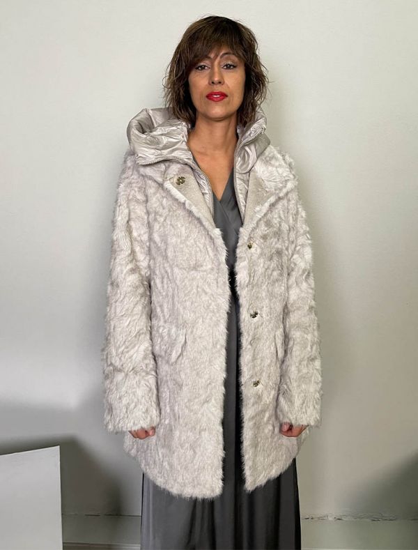 Pelliccia eco Yes Zee - grigio chiaro