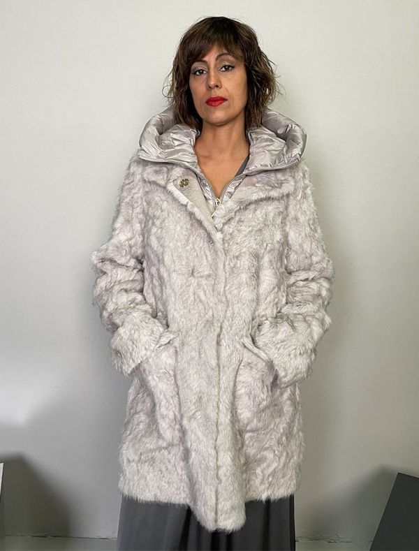 Pelliccia eco Yes Zee - grigio chiaro