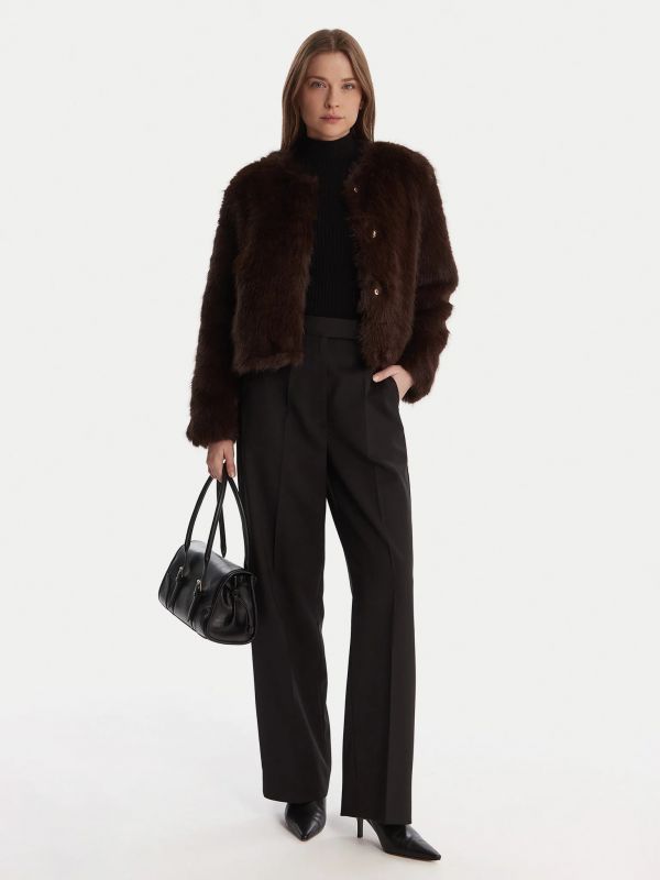 Pelliccia eco Artigli - cioccolato